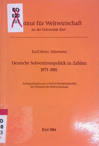 Deutsche subventionspolitik - deutsche,